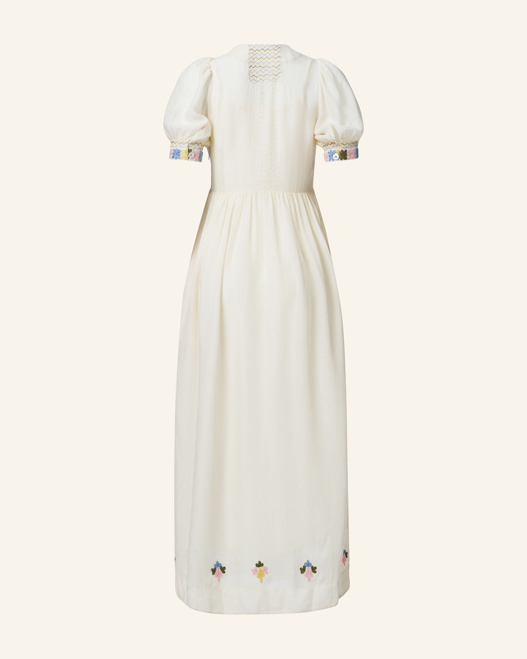 Waverly Oyster Embroidered Dress