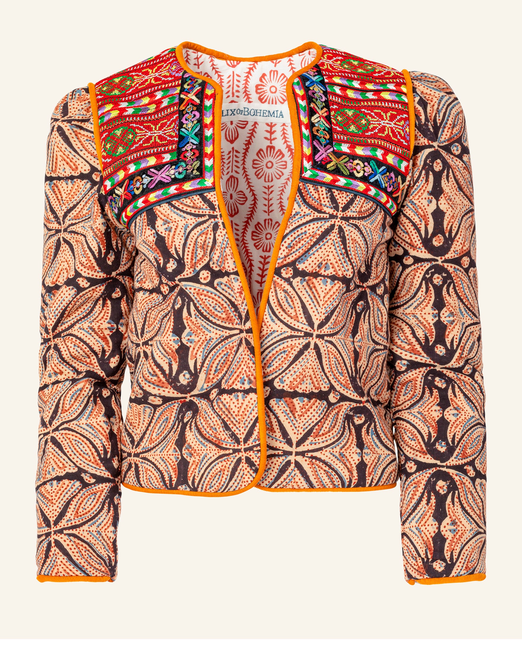 Shop Fusion Hand Embroidered Cut work Jacket - Nolabels.in