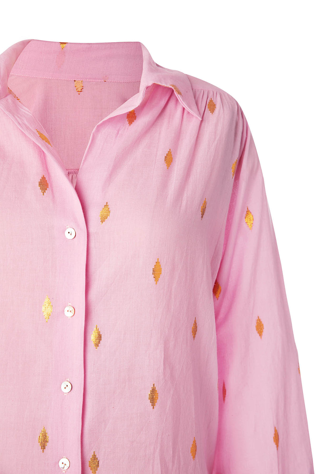 Antigone Pink Jamdani Shirt