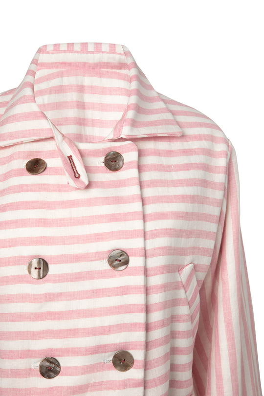 Marina Pink Stripe Jacket
