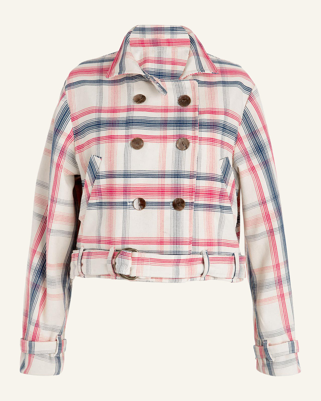 Domino Woven Plaid Jacket