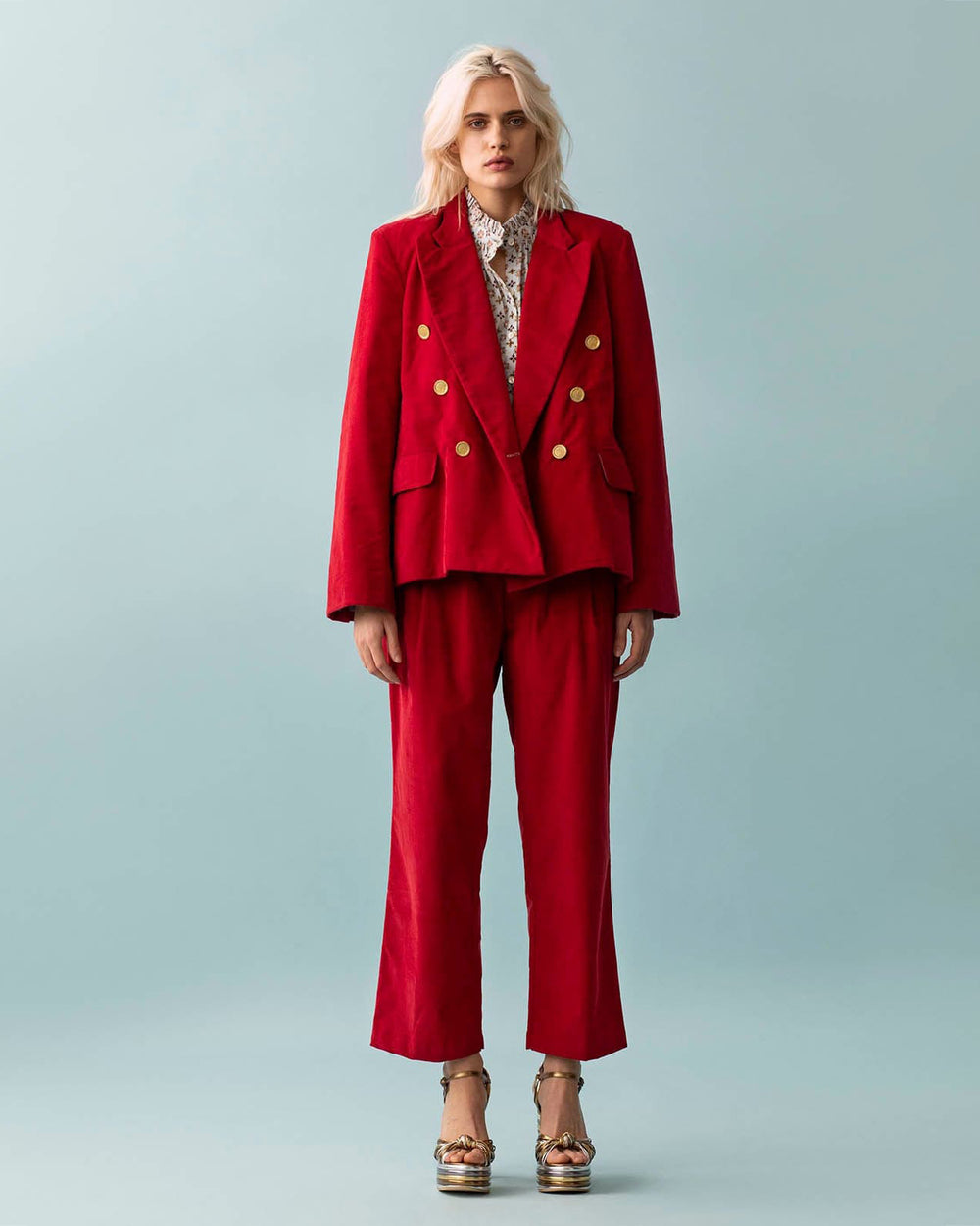 Eliot Ruby Corduory Pant