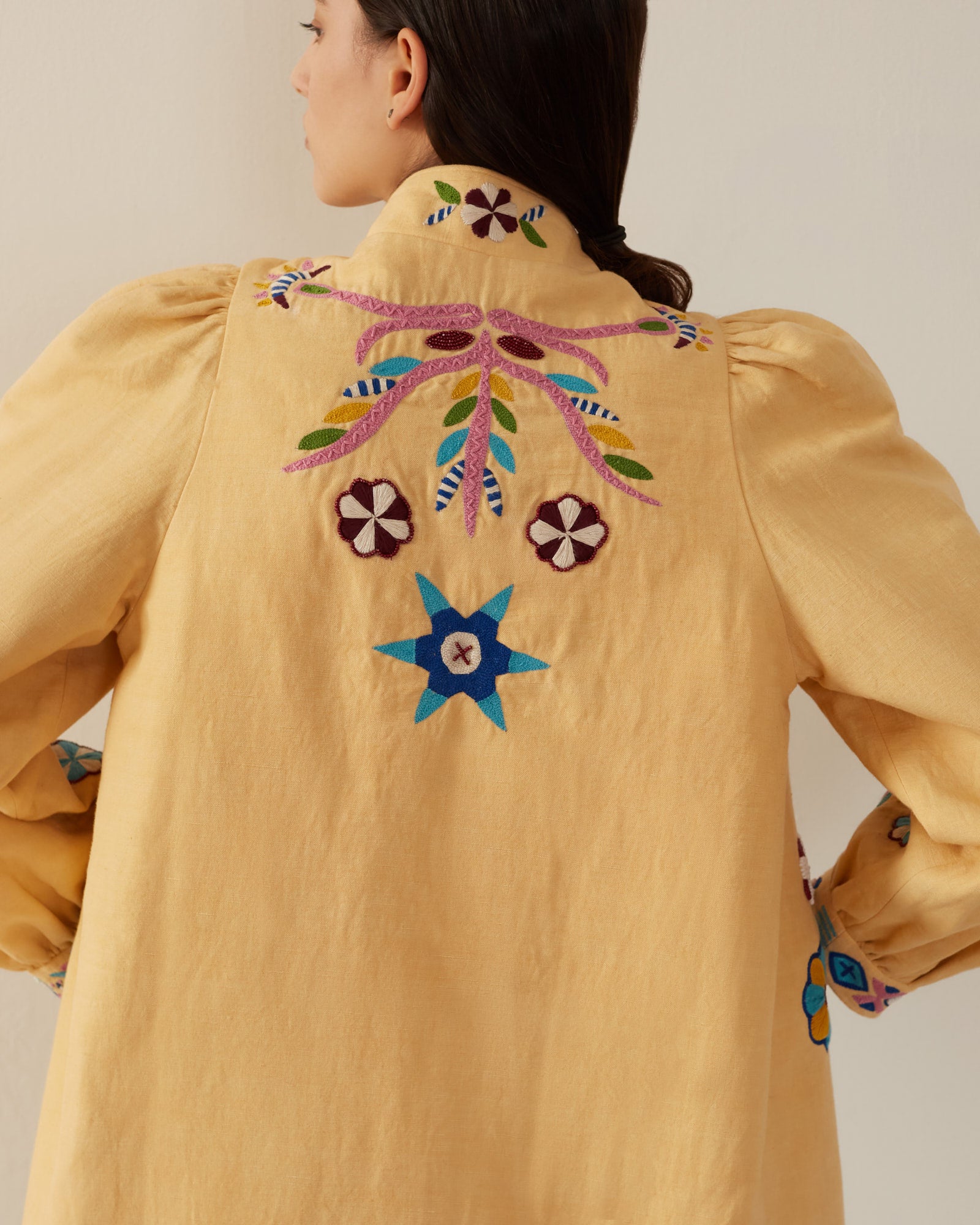 Emmylou Butter Embroidered Coat