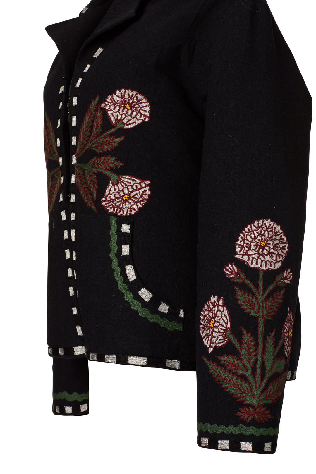 Western Black Bloom Jacket