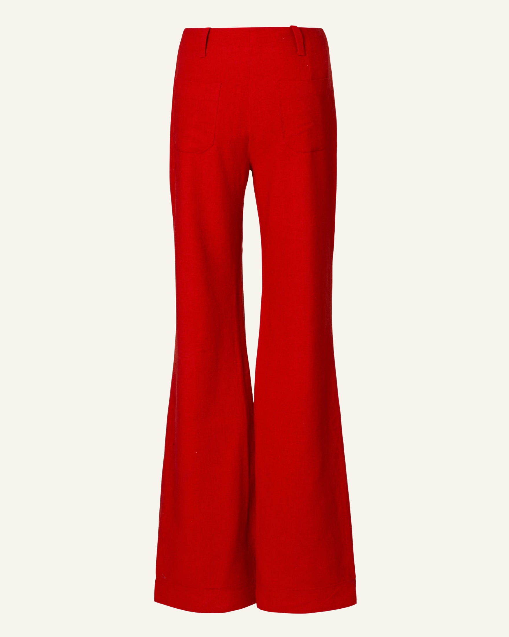 FLARED TROUSERS - CORAL – Yuzefi