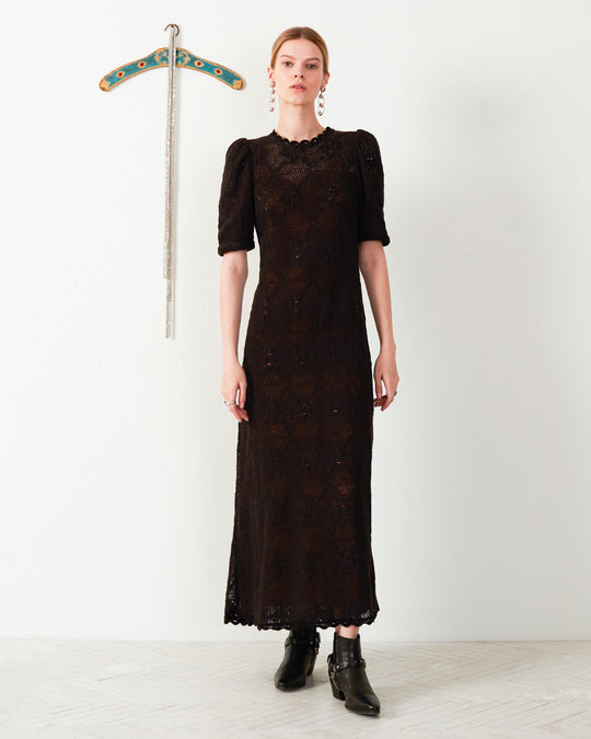 Stella Noir Crochet Dress