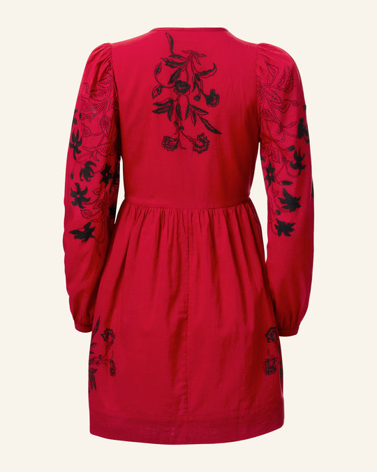Winslow Cherry Lily Valley Dress