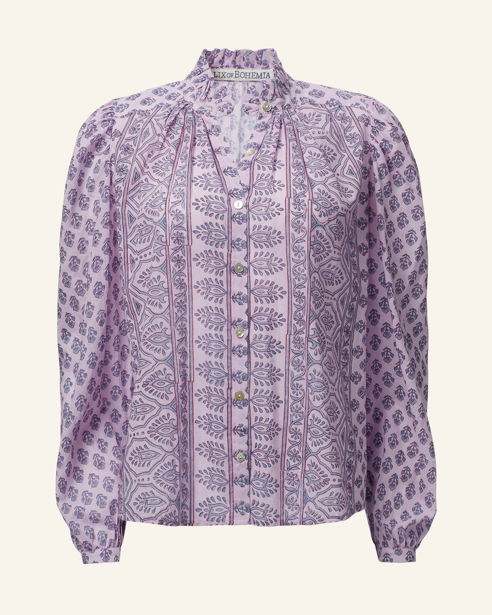 Annabel Lilac Bhutti Shirt