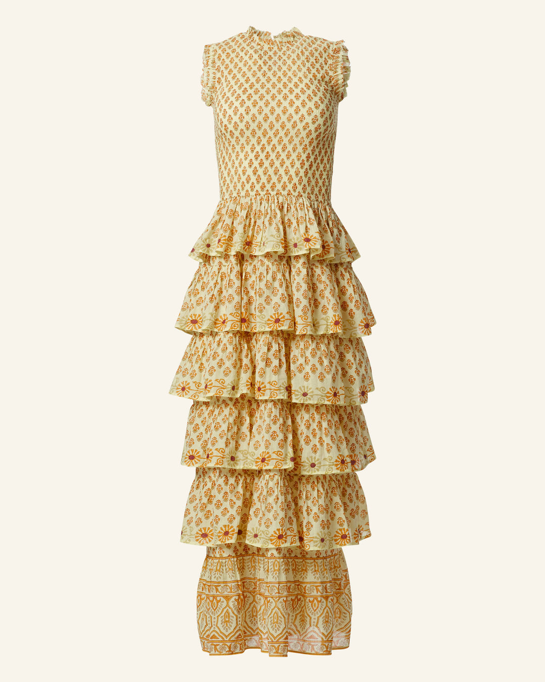Alix of Bohemia Cabana Saffron Bhutti Maxi Dress Yellow Alix of Bohemia Cabana Saffron Bhutti Maxi Dress Yellow