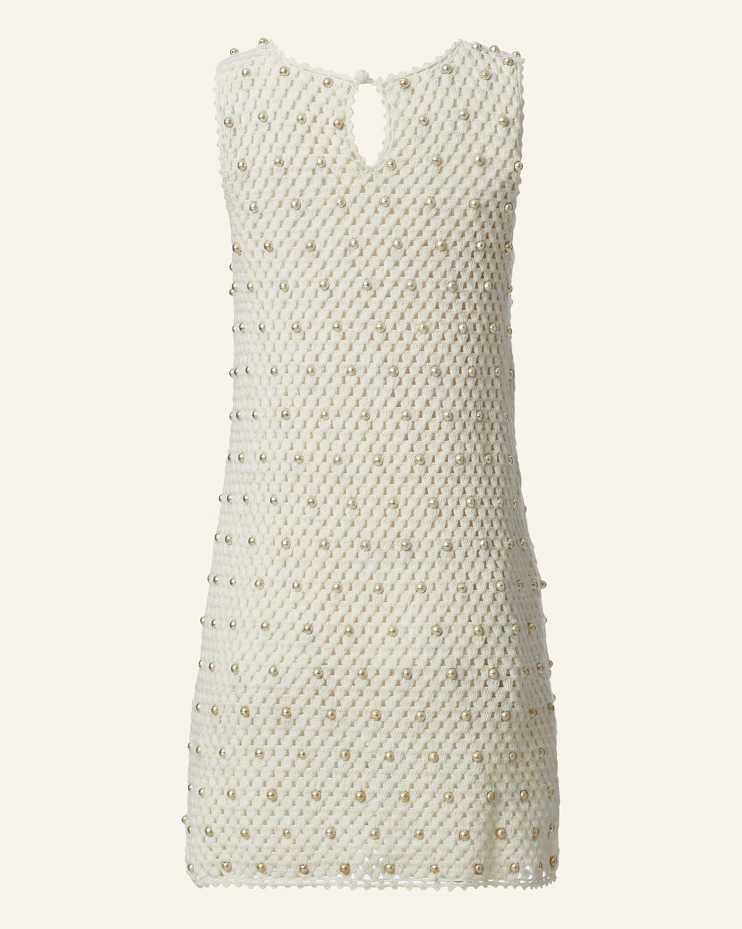 Gia Bone and Bead Crochet Dress