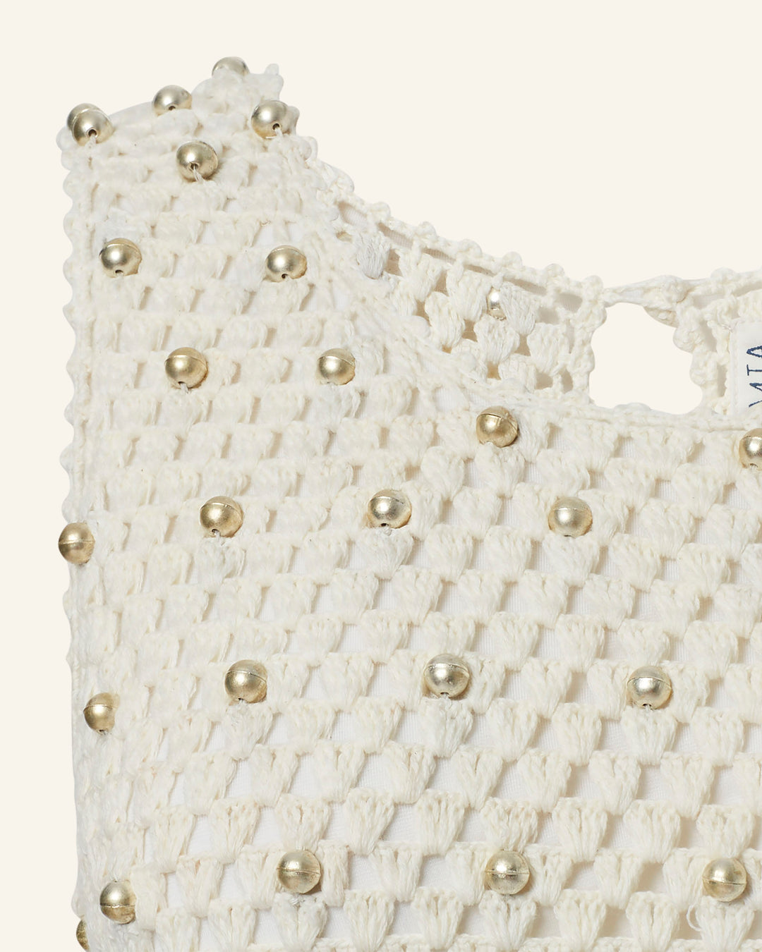 Gia Bone and Bead Crochet Dress