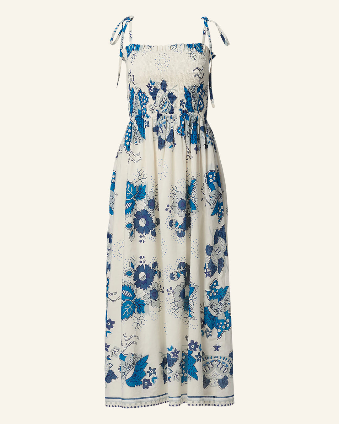 Kaia Blue China Panel Dress Kaia Blue China Panel Dress