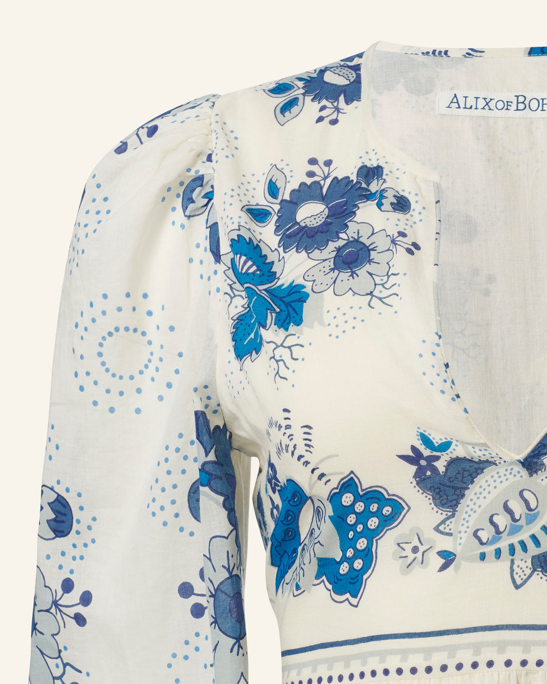 Winifred Blue China Panel Dress Winifred Blue China Panel Dress