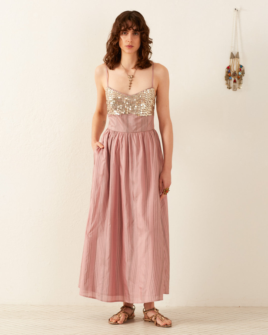 Autumn Petal Coin Dress Petal / L Autumn Petal Coin Dress Petal / L