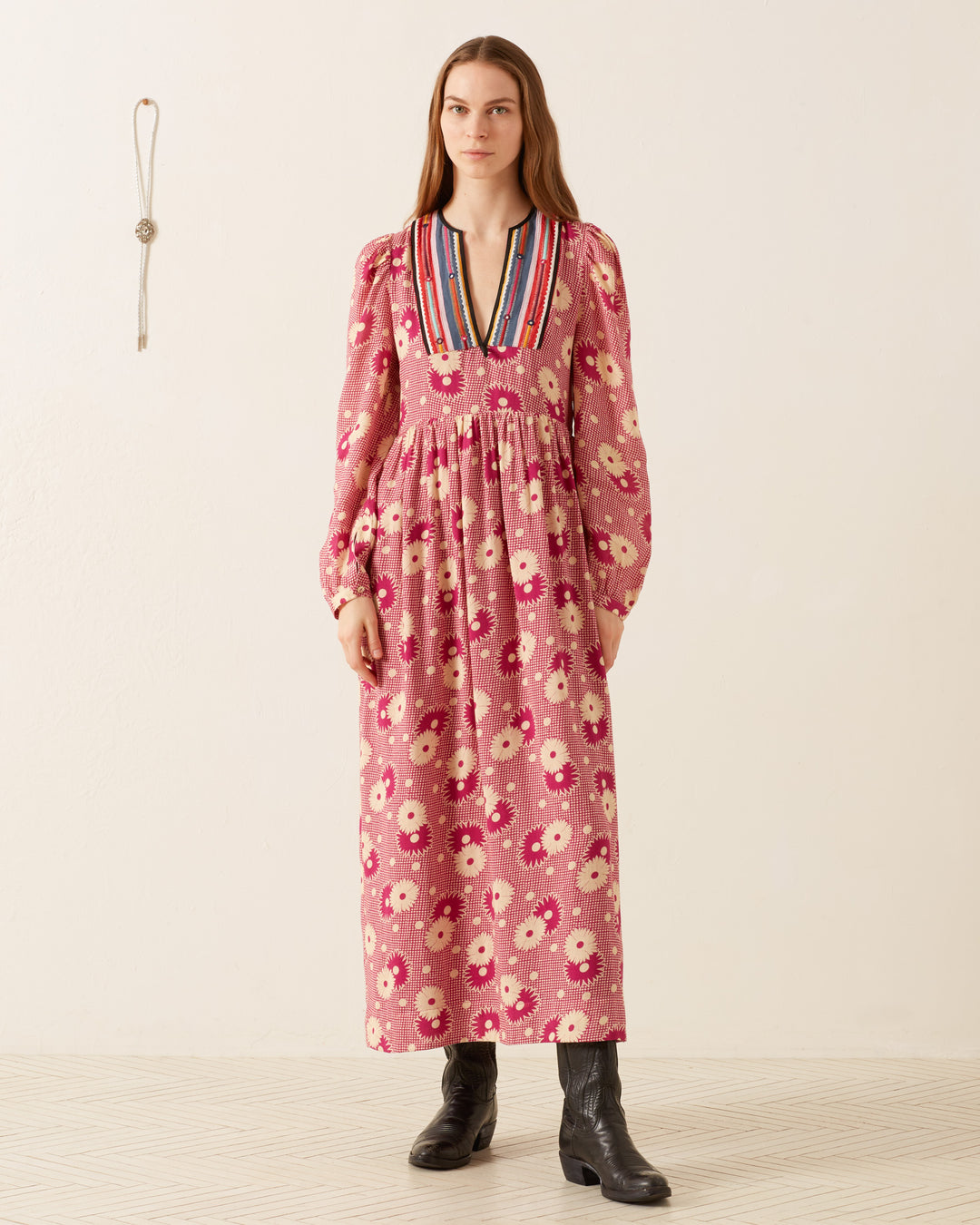 Winifred Berry Daisy Dress Berry / L Winifred Berry Daisy Dress Berry / L