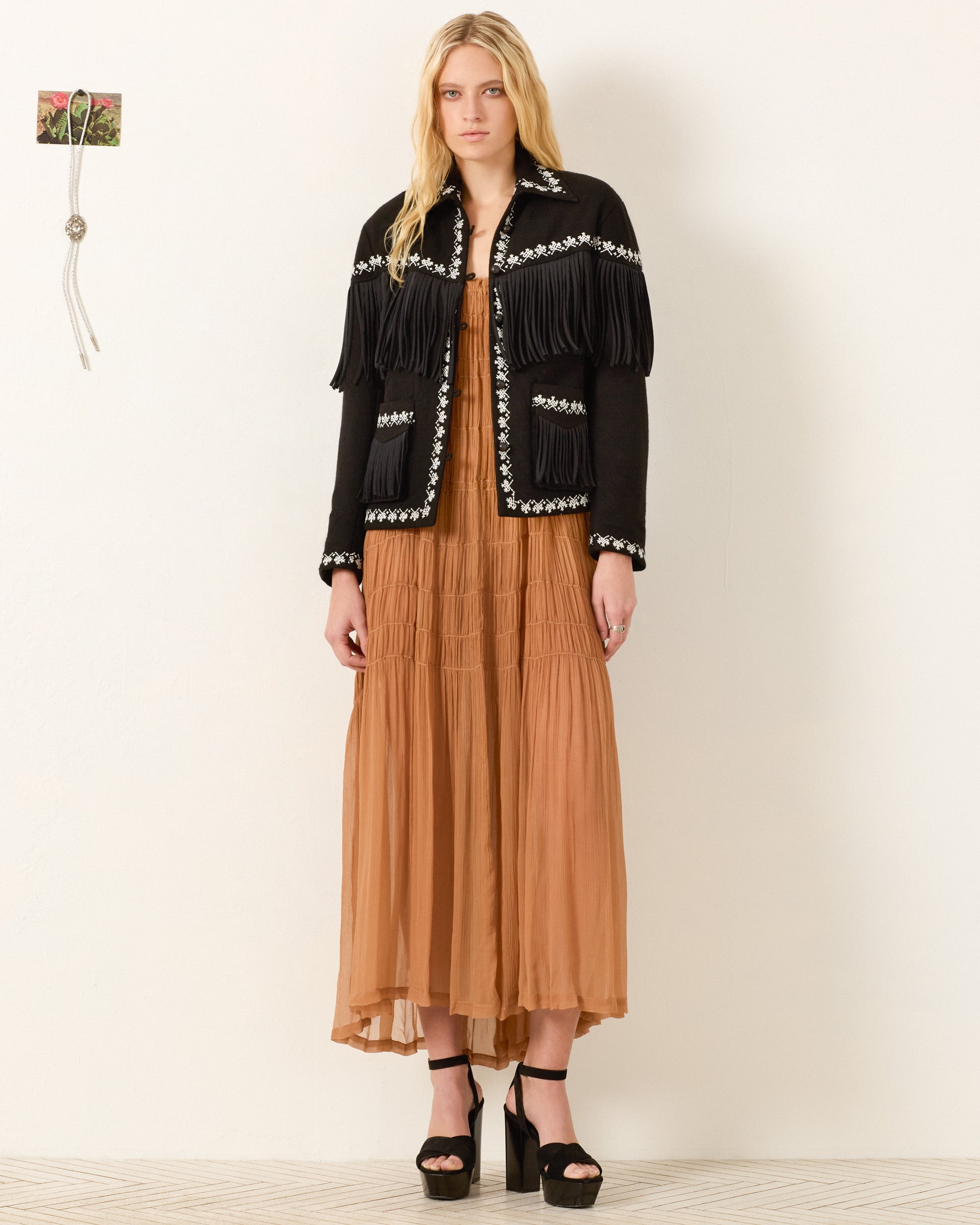 Jude Raven Fringe Jacket