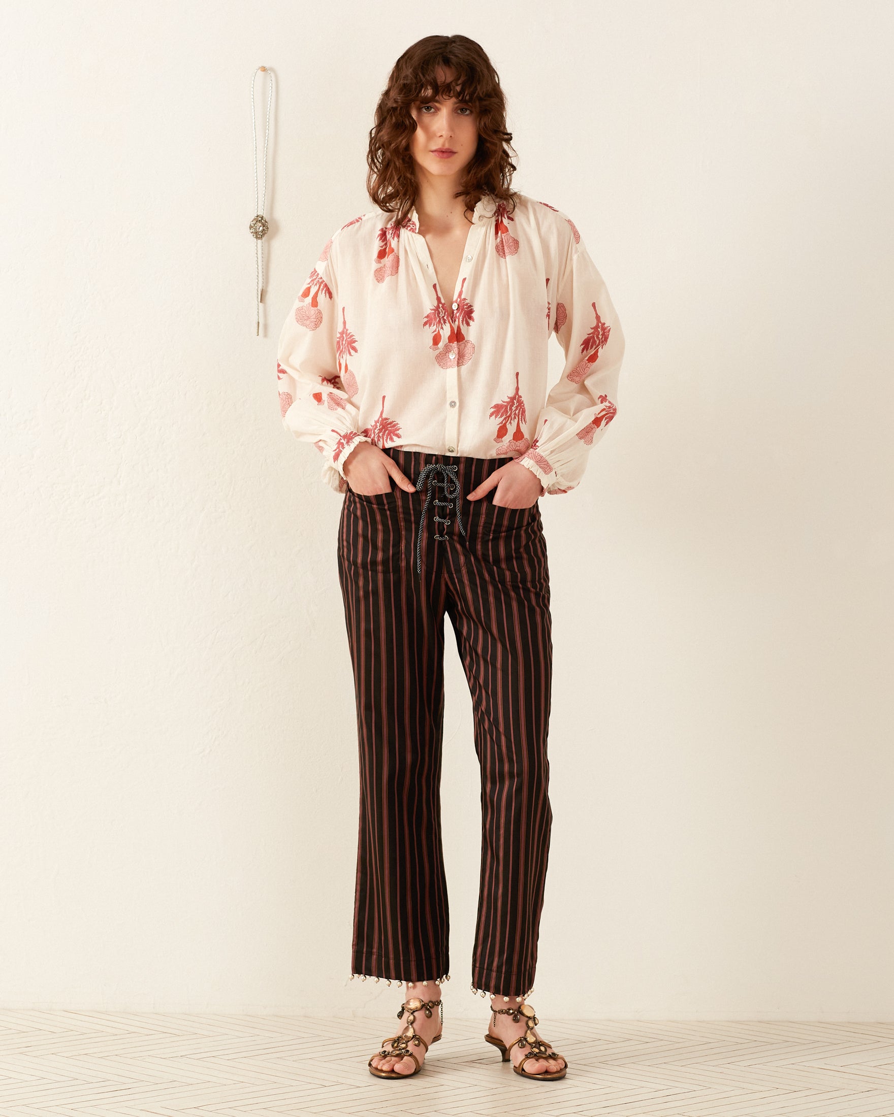 Reverie Sheer Blouse - Tea Rose