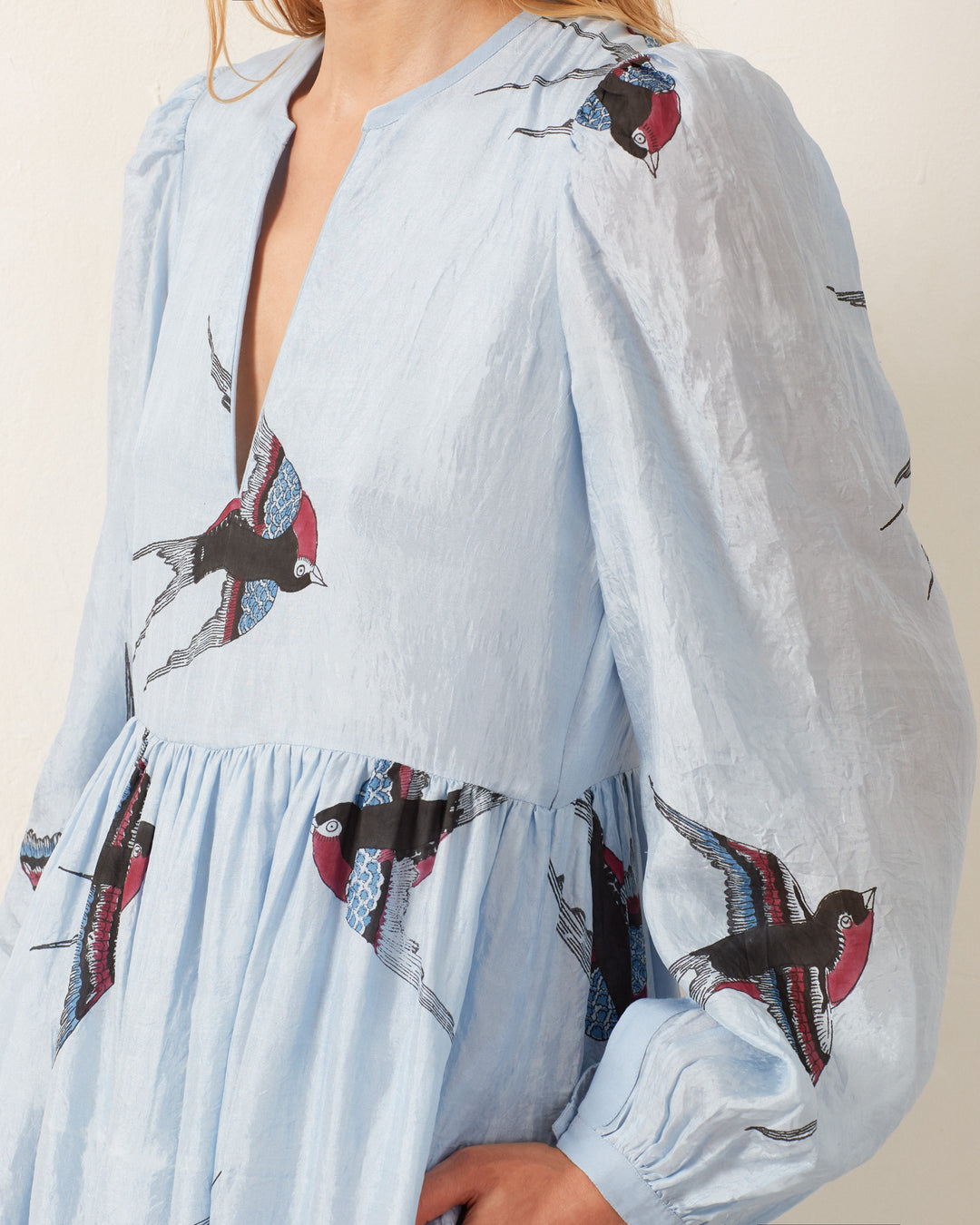 alix of bohemia winifred dress Alix of Bohemia Winifred Printed Puff Sleeve Maxi Dress