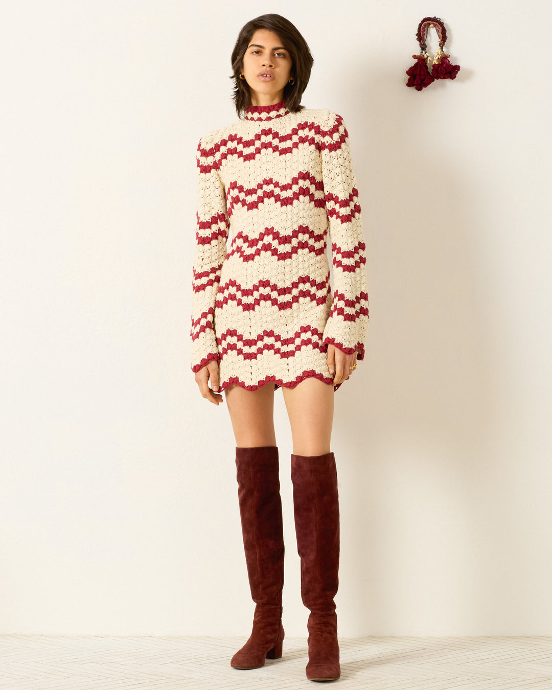 Romy Ruby Stripe Dress Off-White / M Romy Ruby Stripe Dress Off-White / M