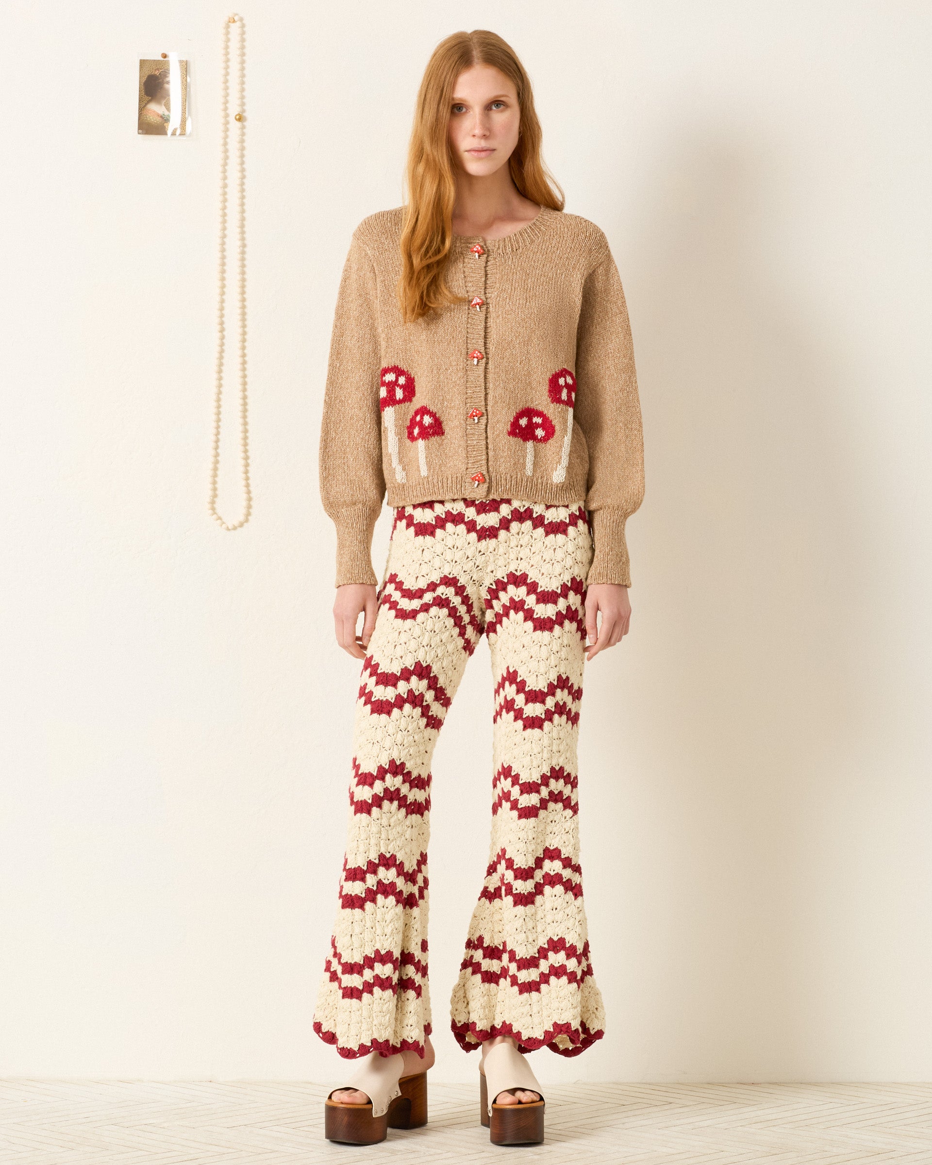 Sammi Mushroom Knit Cardigan