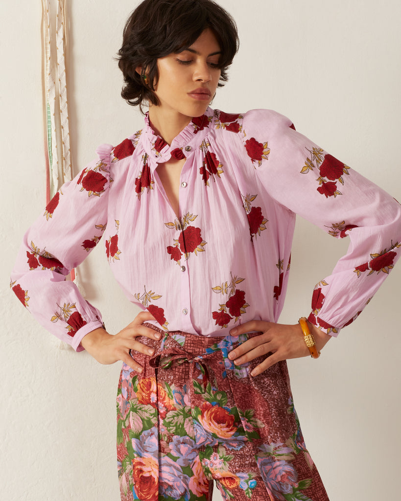 Annabel Ruby Rosette Shirt