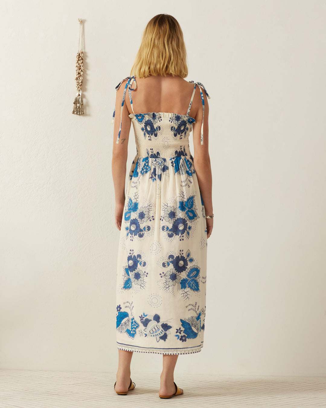 Kaia Blue China Panel Dress Kaia Blue China Panel Dress