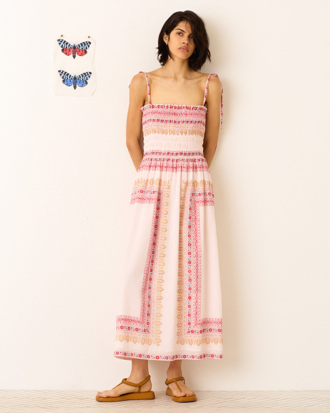 Alix of Bohemia Pink Blush Kaia Tile Dress Pink Blush / M Alix of Bohemia Pink Blush Kaia Tile Dress Pink Blush / M