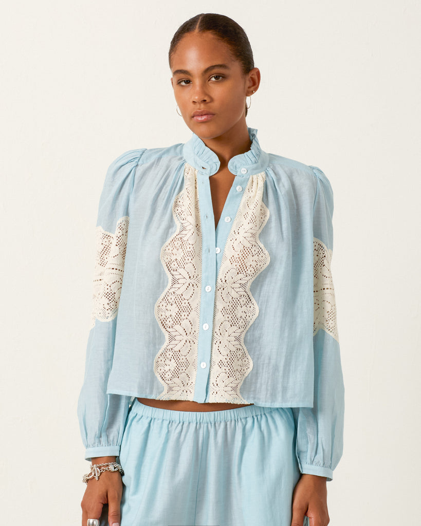 Annabel Sky Prima Lace Shirt