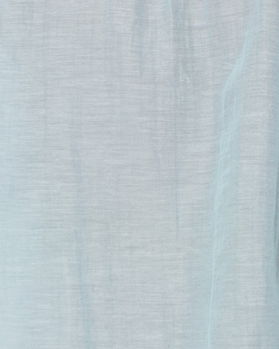 Close-up of light blue textured fabric with subtle lines, ideal for the Poet Sky Prima Lace Blouse and perfect for creating a vintage-inspired look.