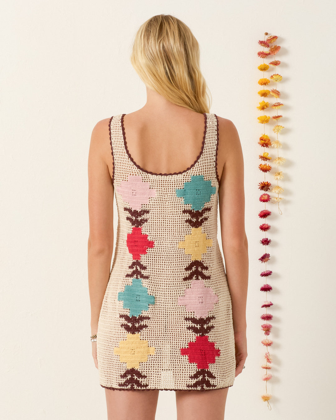Tyler Daisy Chain Dress Off-White / S