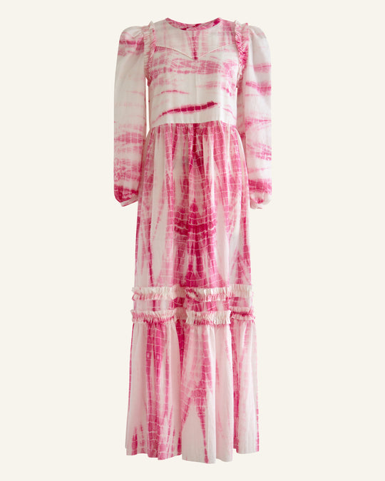 Plume Pink Shibori Dress