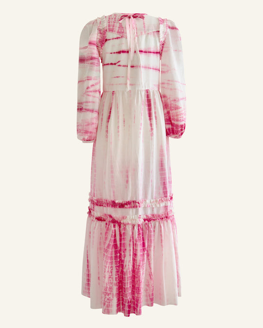 Plume Pink Shibori Dress