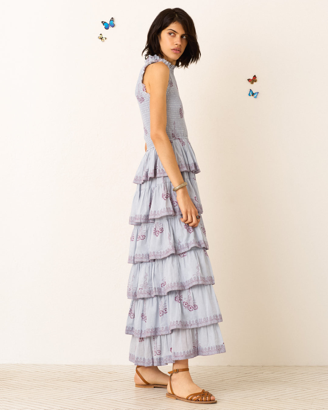 Cabana Pansy Sky Dress