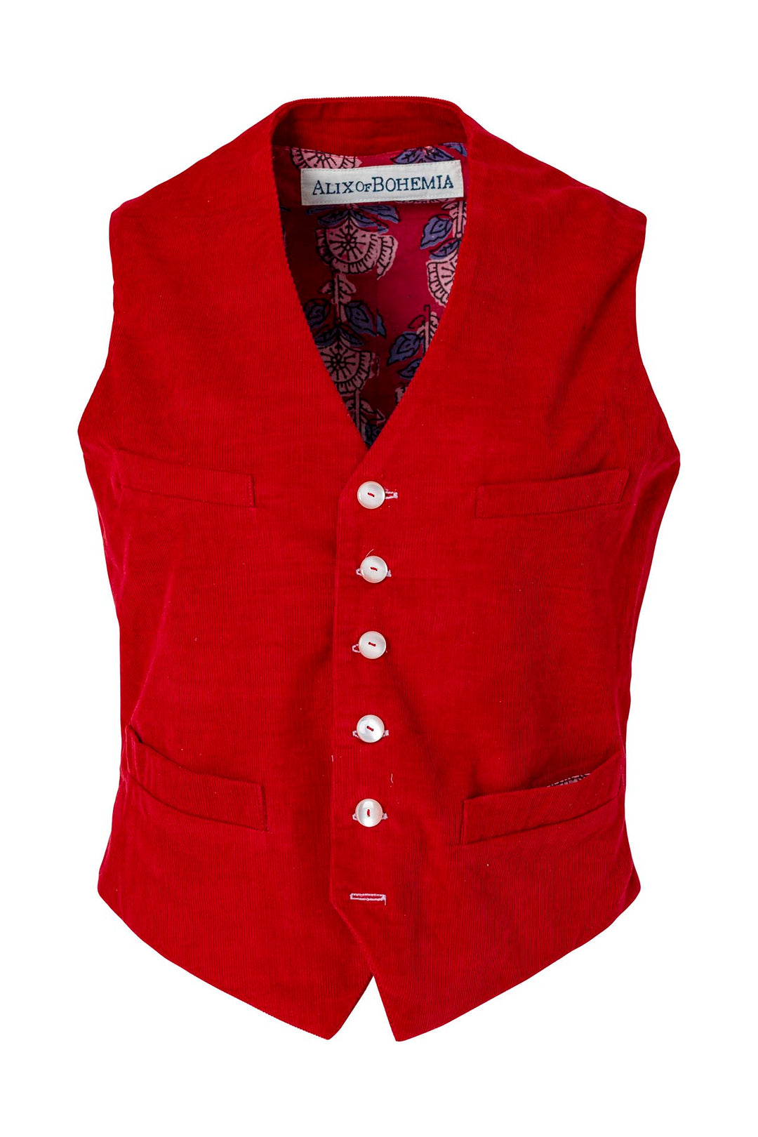 Wyatt Ruby Corduroy Vest