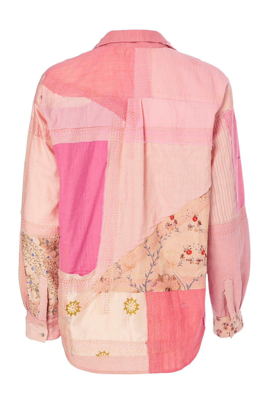 Patti Pink Sky Kantha Shirt