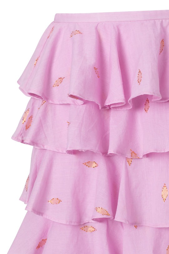 Tasha Pinky Ruffle Skirt