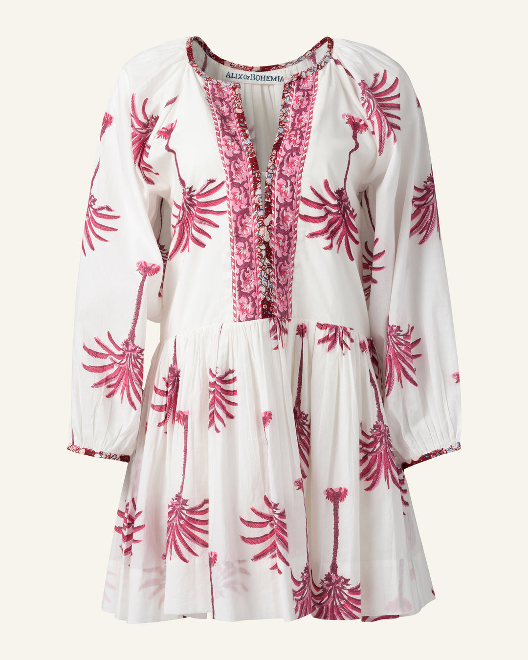 Sula Pink Palm Dress